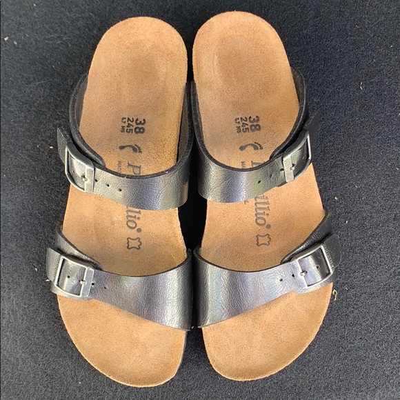 Birkenstock Shoes - NWOT Black Papillio Birkenstock sandal wedges SZ 7